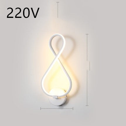 led wall lamp nordic minimalist bedroom bedside lamp My Store