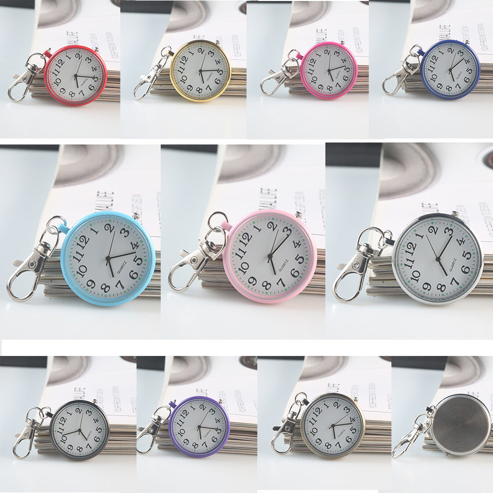 Clear Numbers Luminous Watch Keychain Pocket Watch My Store