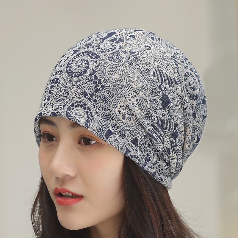 Baotou Silk Scarf Thin Air Conditioning Hat After Chemotherapy My Store