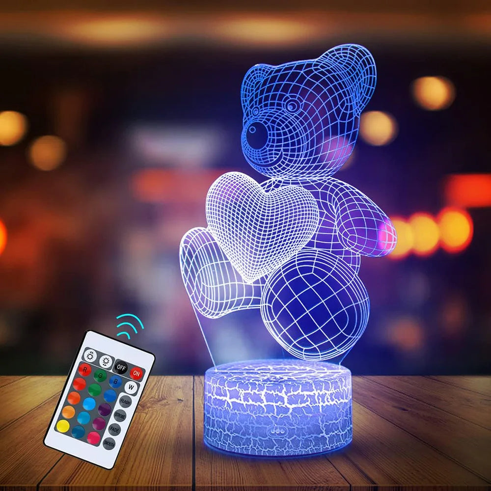 3D Lamp Acrylic USB LED Night Lights Neon Sign Lamp Xmas Christmas Decorations For Home Bedroom Birthday Decor Valentines Day Gifts My Store