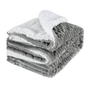 Thickened Flannel Lamb Wool Composite Double Blanket Leisure Blanket Gift Blanket My Store