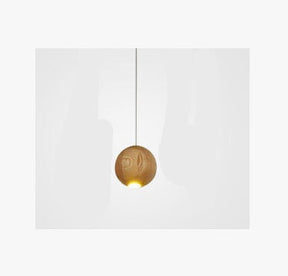 Nordic wood solid wood ball chandelier creative personality living room dining room hanging lamps My Store