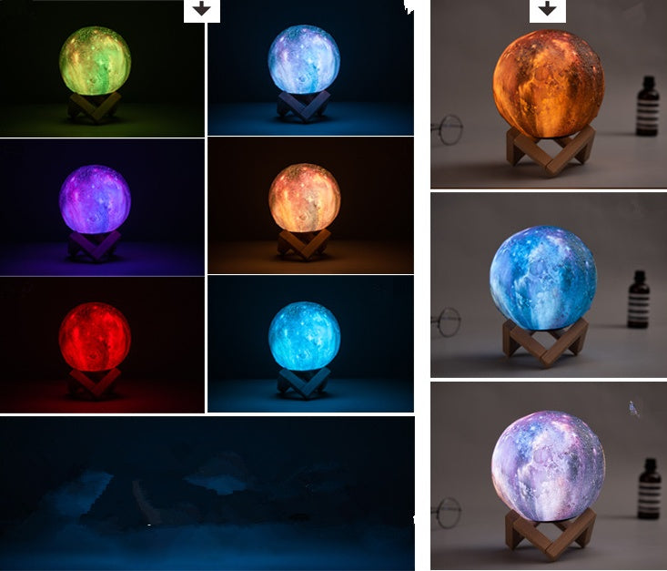 3D Printing Lunar Light Painting Creative Gift Night Light My Store