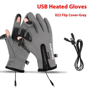 USB Electric Heating Heating Gloves Winter Outdoors Sports Skiing Warm Waterproof Non-slip My Store