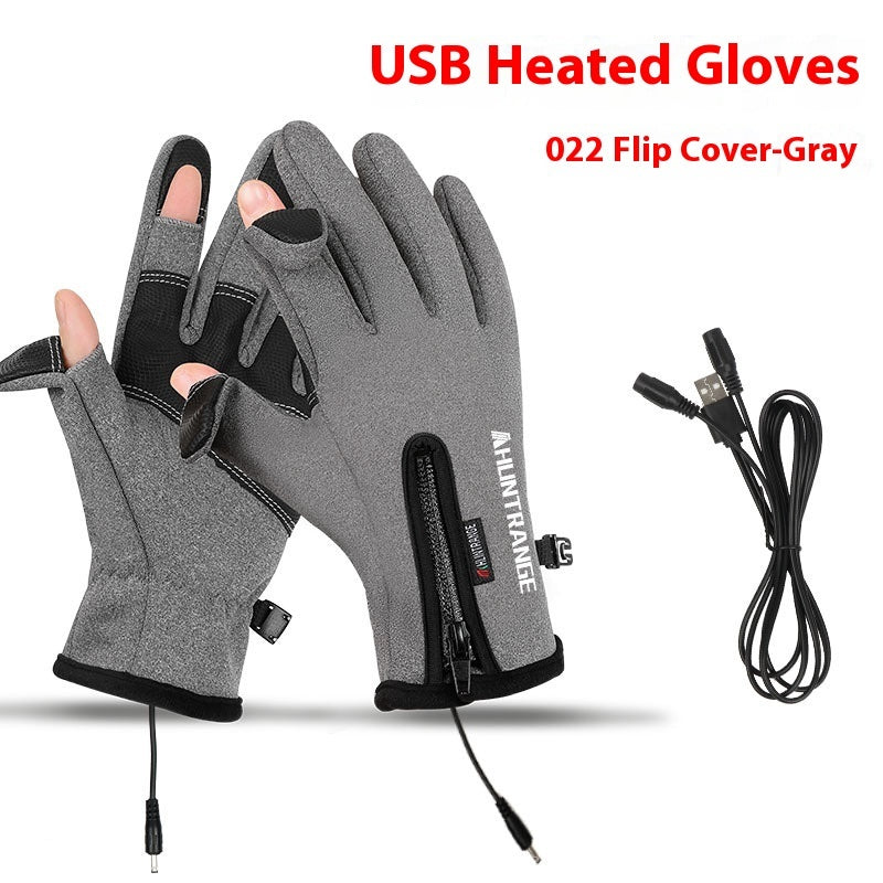 USB Electric Heating Heating Gloves Winter Outdoors Sports Skiing Warm Waterproof Non-slip My Store