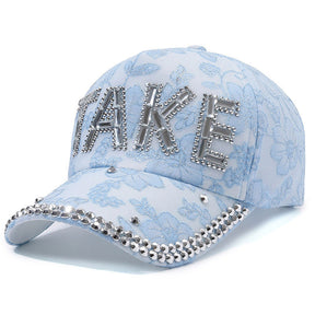 Rhinestone TAKE Women's Baseball Cap Summer Lightweight Breathable My Store