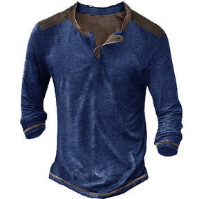 Retro Casual Long Sleeved Men Shirt My Store