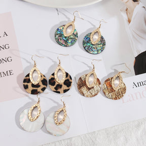 Personalized Retro Abalone Shell Exquisite Earrings My Store