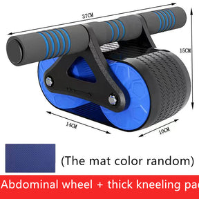 Double Wheel Abdominal Exerciser Women Men Automatic Rebound Ab Wheel Roller Waist Trainer Gym Sports Home Exercise Devices My Store