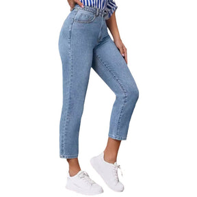 Retro High Waist Stretch Skinny Jeans For Women My Store