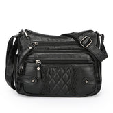 Women's Multi-pocket Soft Leather Shoulder Messenger Bag My Store