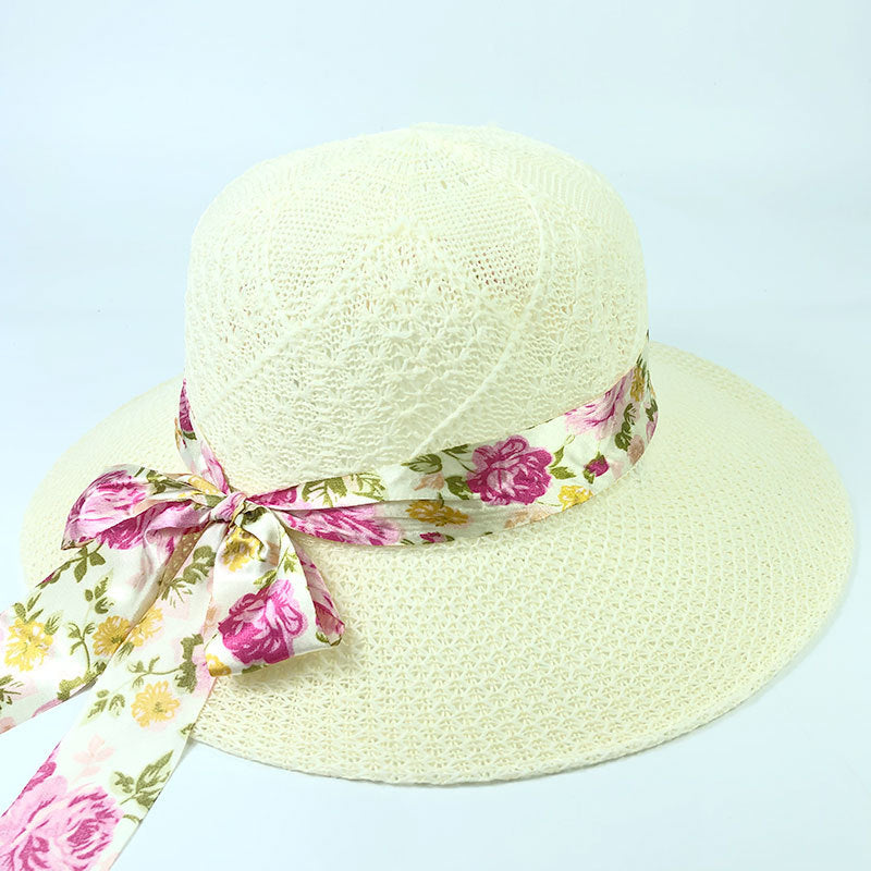 Women's Big Brim Bowknot All-Match Hat My Store