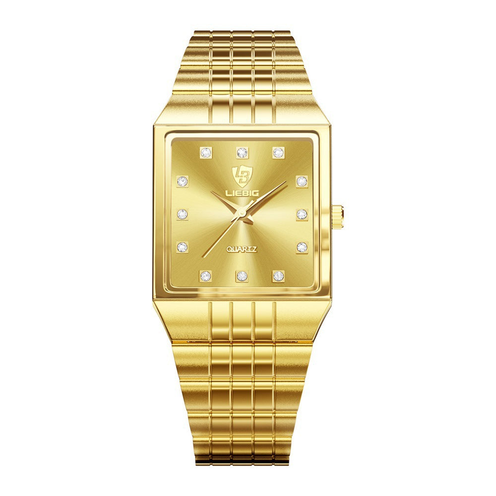 Luxury Gold Men's Quartz Watch Classic Diamond My Store