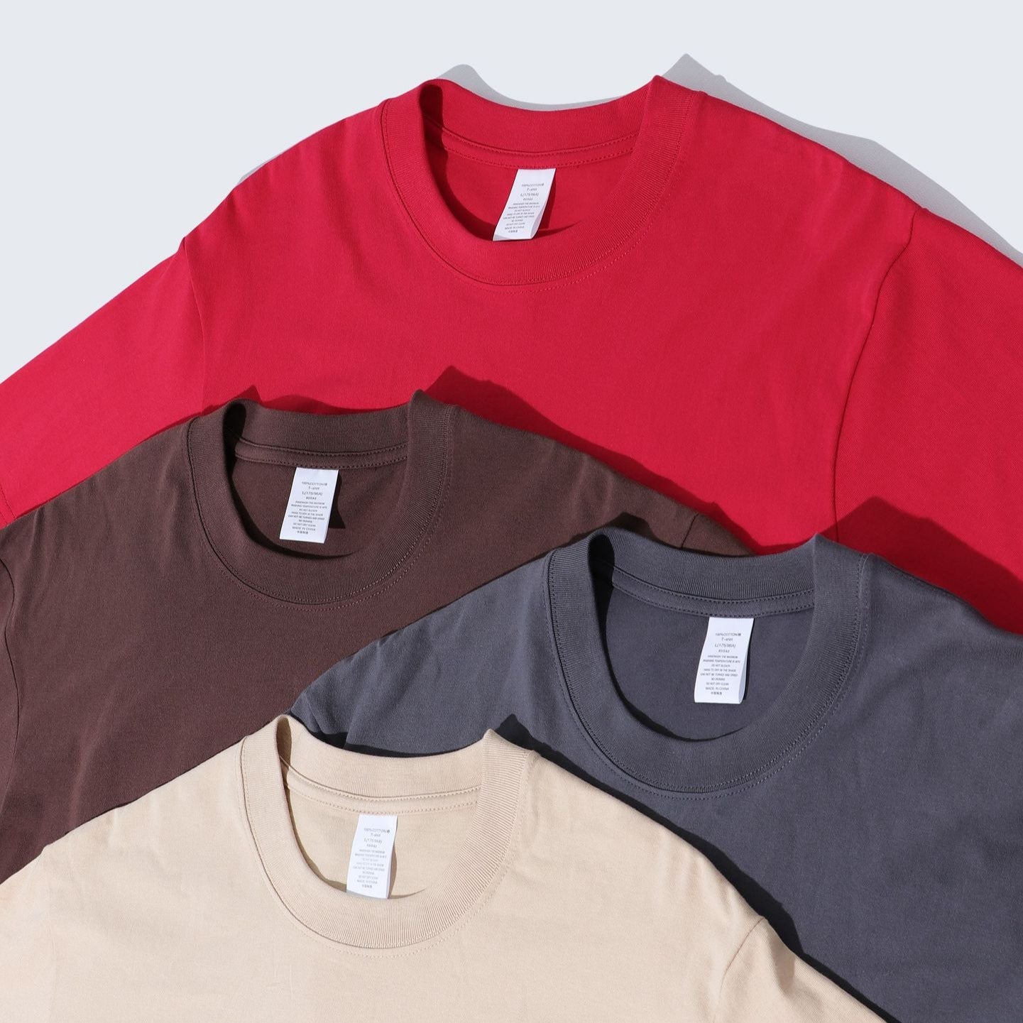 Men's Cotton Seamless Round Neck Short-sleeved T-shirt My Store