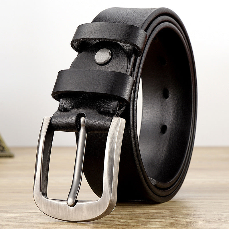 First Layer Cow Leather Belt Men My Store