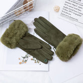 Thermal Touch Screen Fleece-lined Thick Suede Gloves My Store