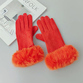 Thermal Touch Screen Fleece-lined Thick Suede Gloves My Store