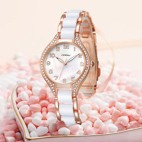 Diamond Steel Strap Waterproof Quartz Watch My Store