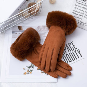 Thermal Touch Screen Fleece-lined Thick Suede Gloves My Store