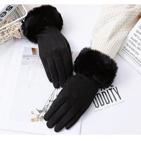 Thermal Touch Screen Fleece-lined Thick Suede Gloves My Store