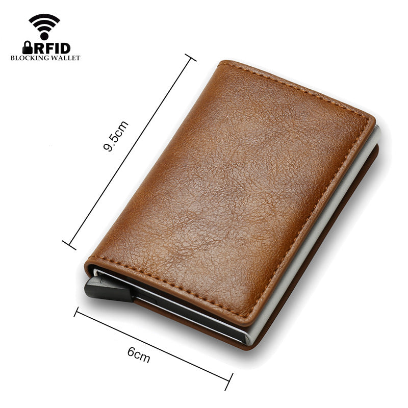 Credit Card Holder Smart Minimalist Wallet Pocket Men Women Slim Cardholder Bank Secure Creditcard Case My Store