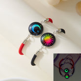 Sun Moon Stainless Steel Valentine's Day Couple Round Luminous Bracelet My Store