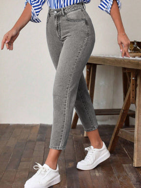 Retro High Waist Stretch Skinny Jeans For Women My Store