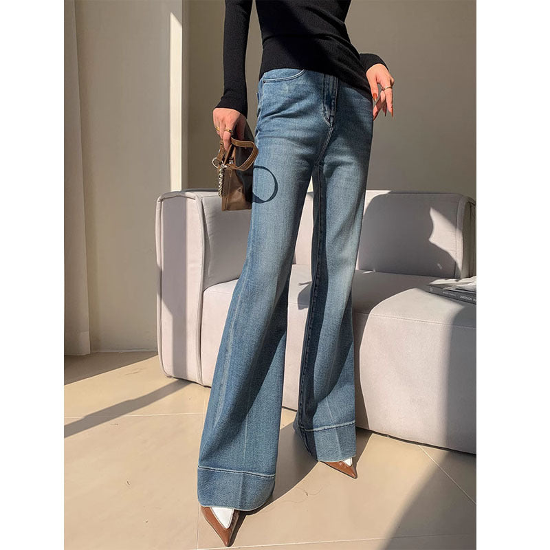 French Style Temperament Retro Washed Jeans For Women My Store