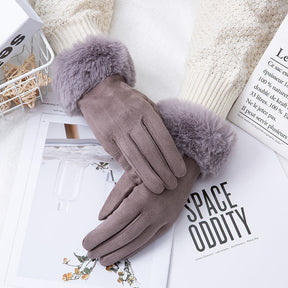 Thermal Touch Screen Fleece-lined Thick Suede Gloves My Store