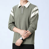 Fashion Personality Color Insertion Lapel Sweater Men My Store