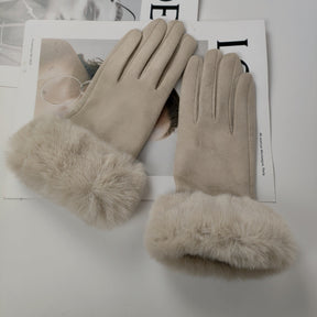 Thermal Touch Screen Fleece-lined Thick Suede Gloves My Store