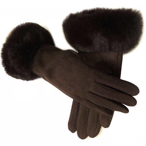 Thermal Touch Screen Fleece-lined Thick Suede Gloves My Store