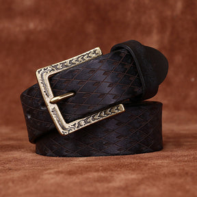 Original Diamond Carved Men's Denim Belt My Store