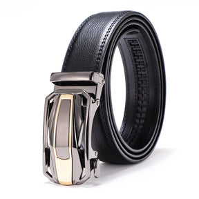 Men's Two-layer Cowhide Business Casual All-match Pants Belt My Store