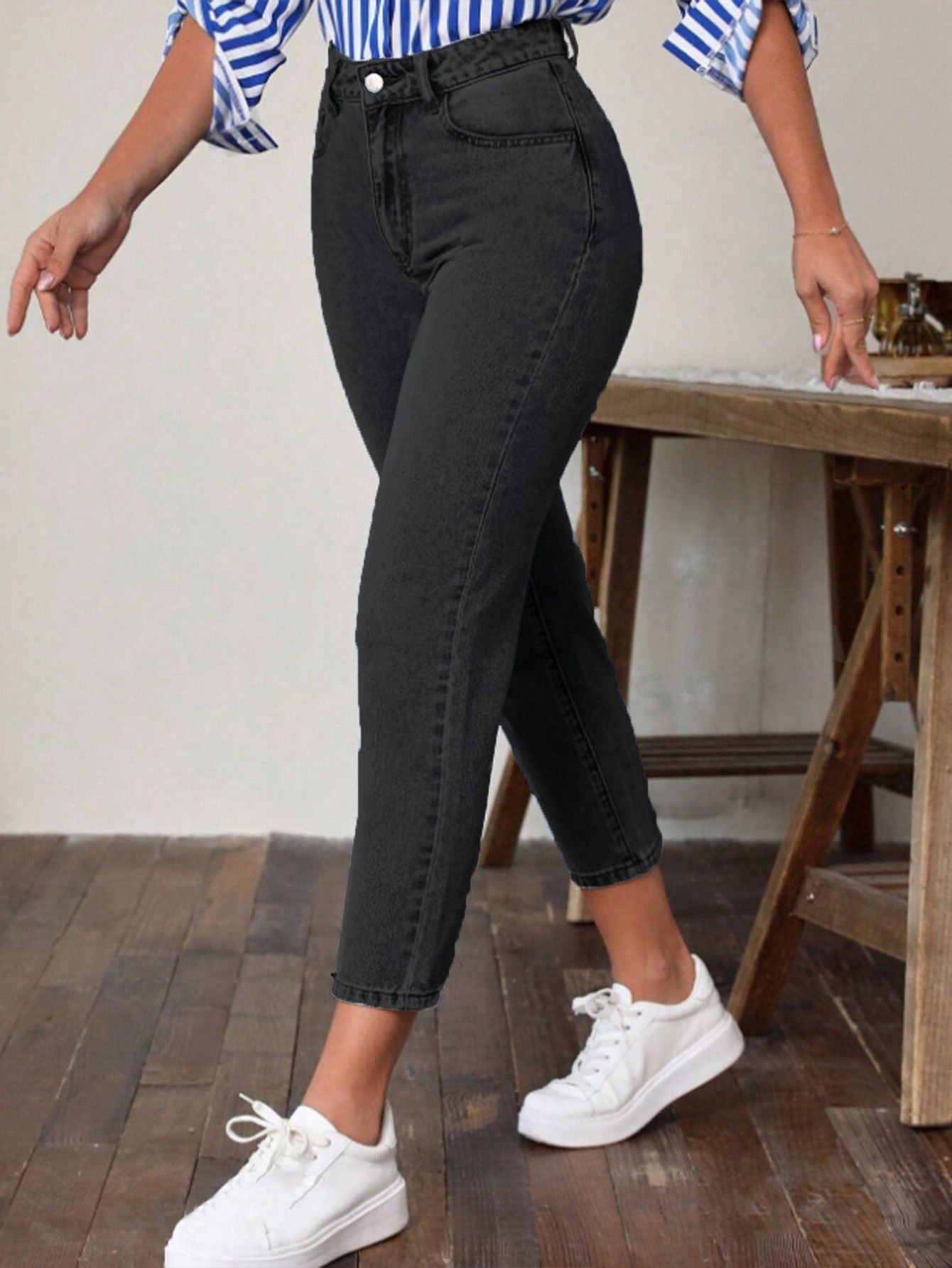 Retro High Waist Stretch Skinny Jeans For Women My Store