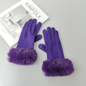 Thermal Touch Screen Fleece-lined Thick Suede Gloves My Store