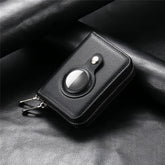 RFID Double Zip Wallet Sets Carbon Fiber PU Storage Card Sleeve My Store