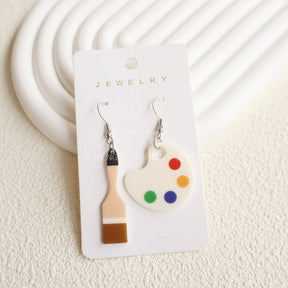 Acrylic Teacher's Day Brush Palette Earrings My Store