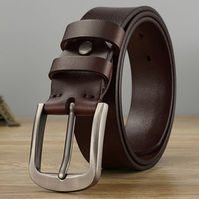 First Layer Cow Leather Belt Men My Store