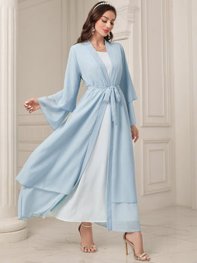 Middle East Solid Color Chiffon Plus Size Women's Gauze Robe My Store