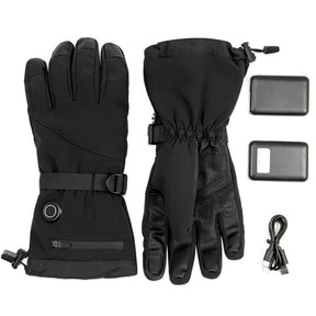 Sheepskin Electric Heating Gloves Motorcycle Thermal Smart Touch Screen Outdoor Skiing My Store