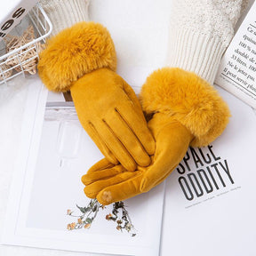 Thermal Touch Screen Fleece-lined Thick Suede Gloves My Store