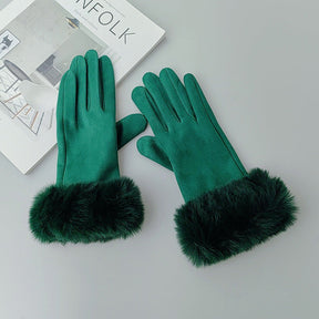 Thermal Touch Screen Fleece-lined Thick Suede Gloves My Store