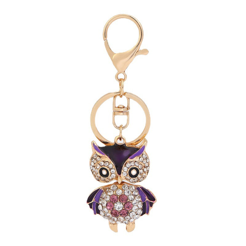 Owl Keychain Enamel Artware Cartoon Cute My Store