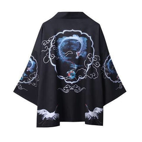 Loose Fitting Men's And Women's Quarter Sleeved Kimono Jacket My Store