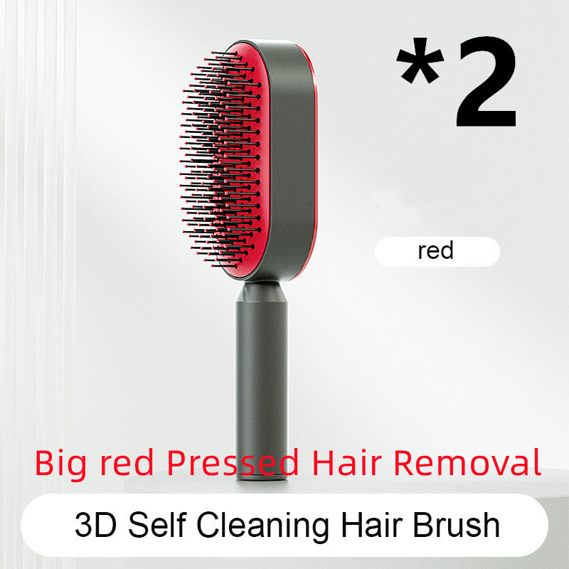 Self Cleaning Hair Brush For Women One-key Cleaning Hair Loss Airbag Massage Scalp Comb Anti-Static Hairbrush My Store