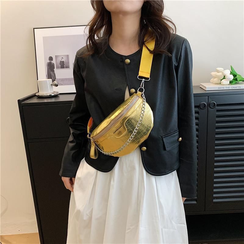 PU Fashion Crossbody Women Chest Bag Stone Pattern One-shoulder Crossbody Bag All-match Messenger Belt Bags My Store