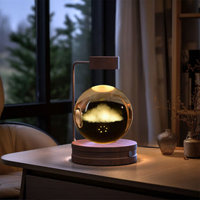 Crystal Ball Cosmic Dinosaur Indoor Night Light USB Power Warm Bedside Light Birthday Gift Night Lamp My Store