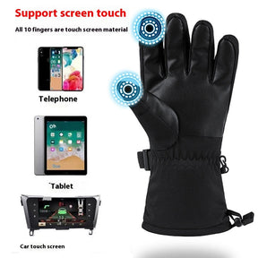 Full Finger Warm Waterproof Motorcycle Outdoor Sports Electric Heating Ski Gloves My Store