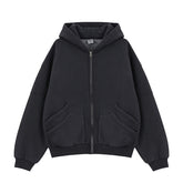 Velvet Padded Hooded Sweatshirt Casual Jacket For Men My Store